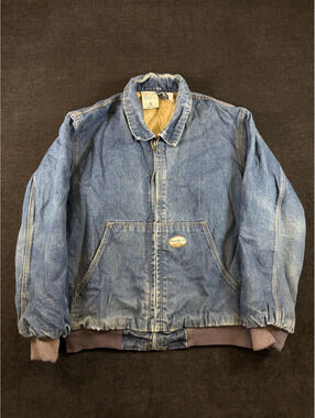 Rasco FR Large Blue Denim Flame Resistant Hooded Jacket